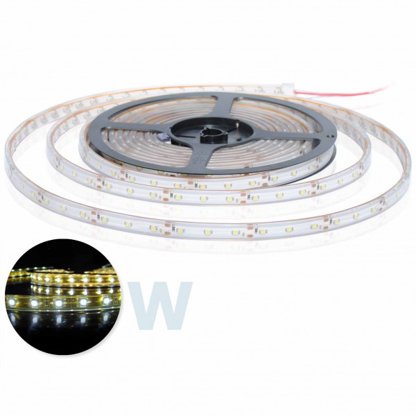 Flexibele Waterdichte IP68 LED strip Puur Wit 3528 60 LED/m - Per meter